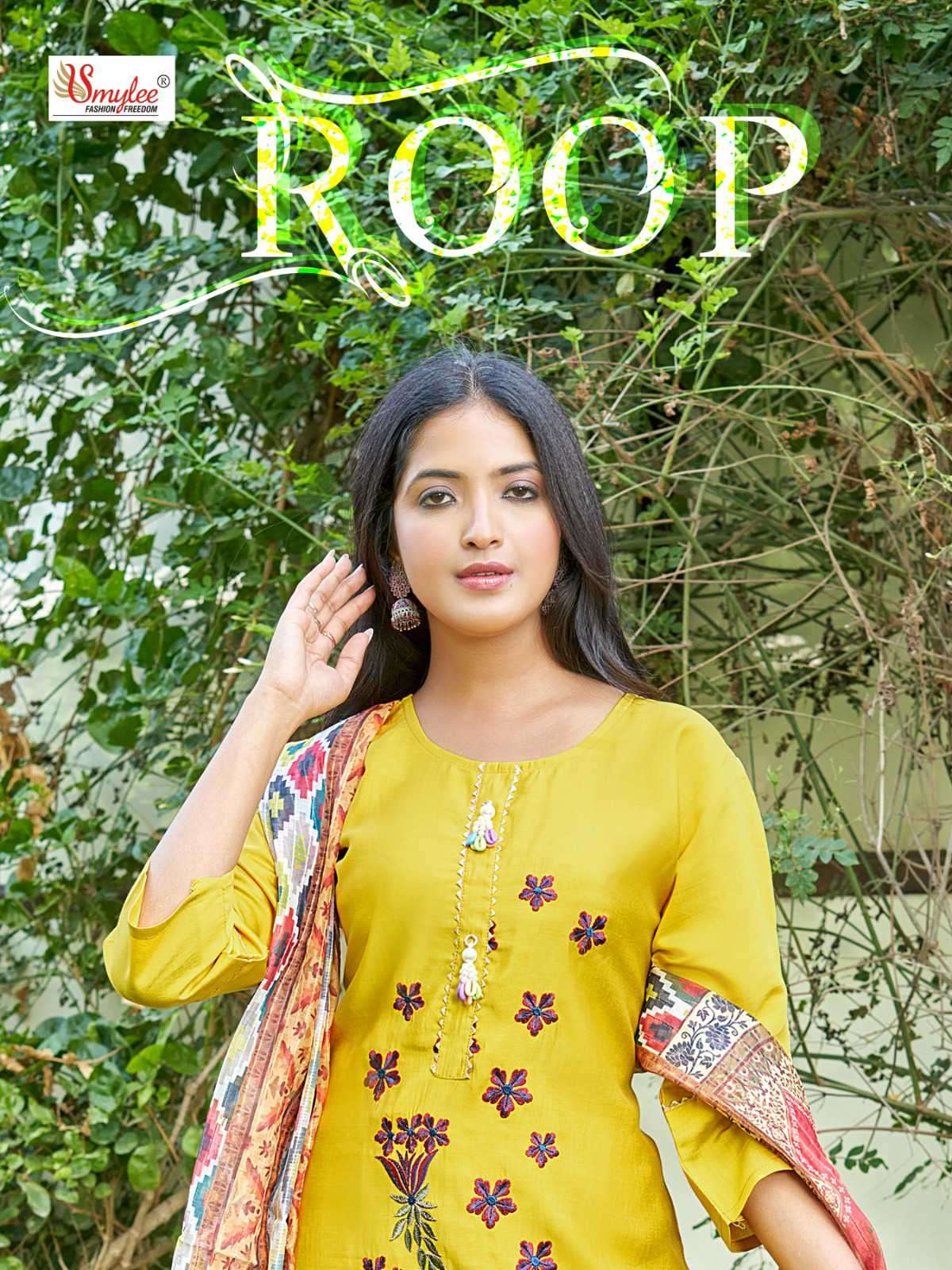 Smylee Roop Traditional Designs Kurti Pant Dupatta Set Online Sales Dealers