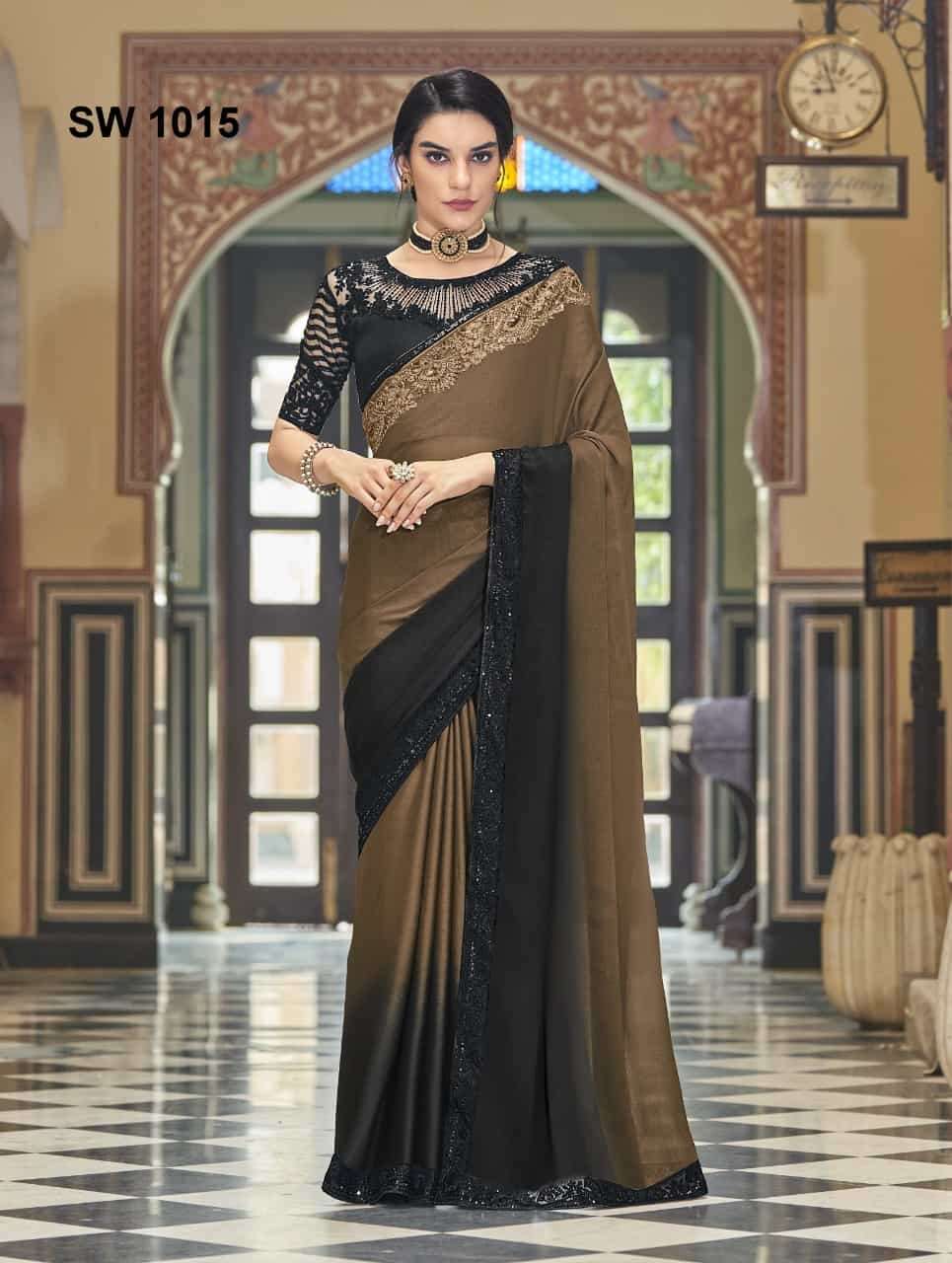 TFH 1015 Party Wear Style Fancy Designs Silk Saree Online Supplier