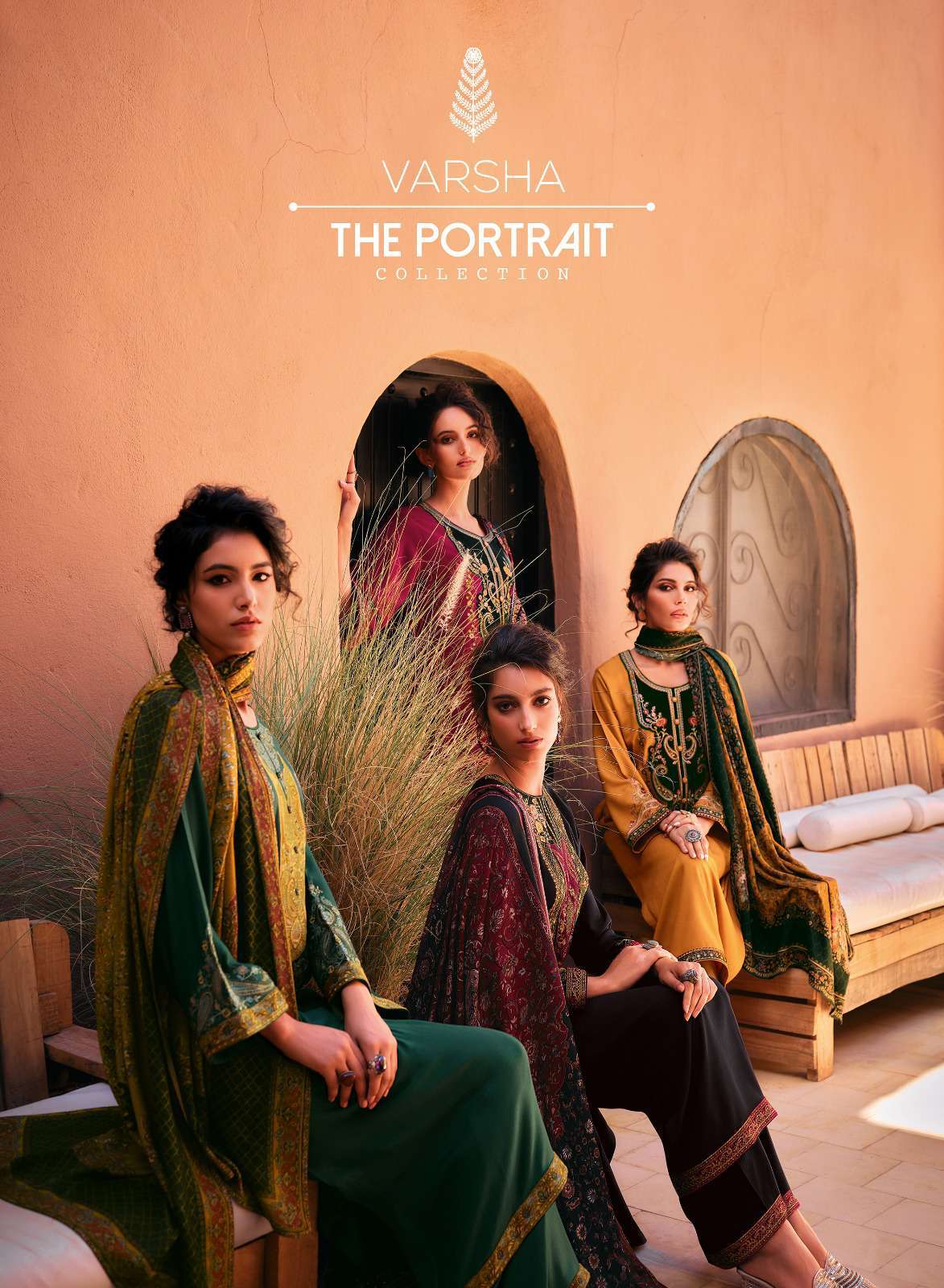 Varsha The Portrait Designer Pashmina Traditional Wear Dress Branded Collection