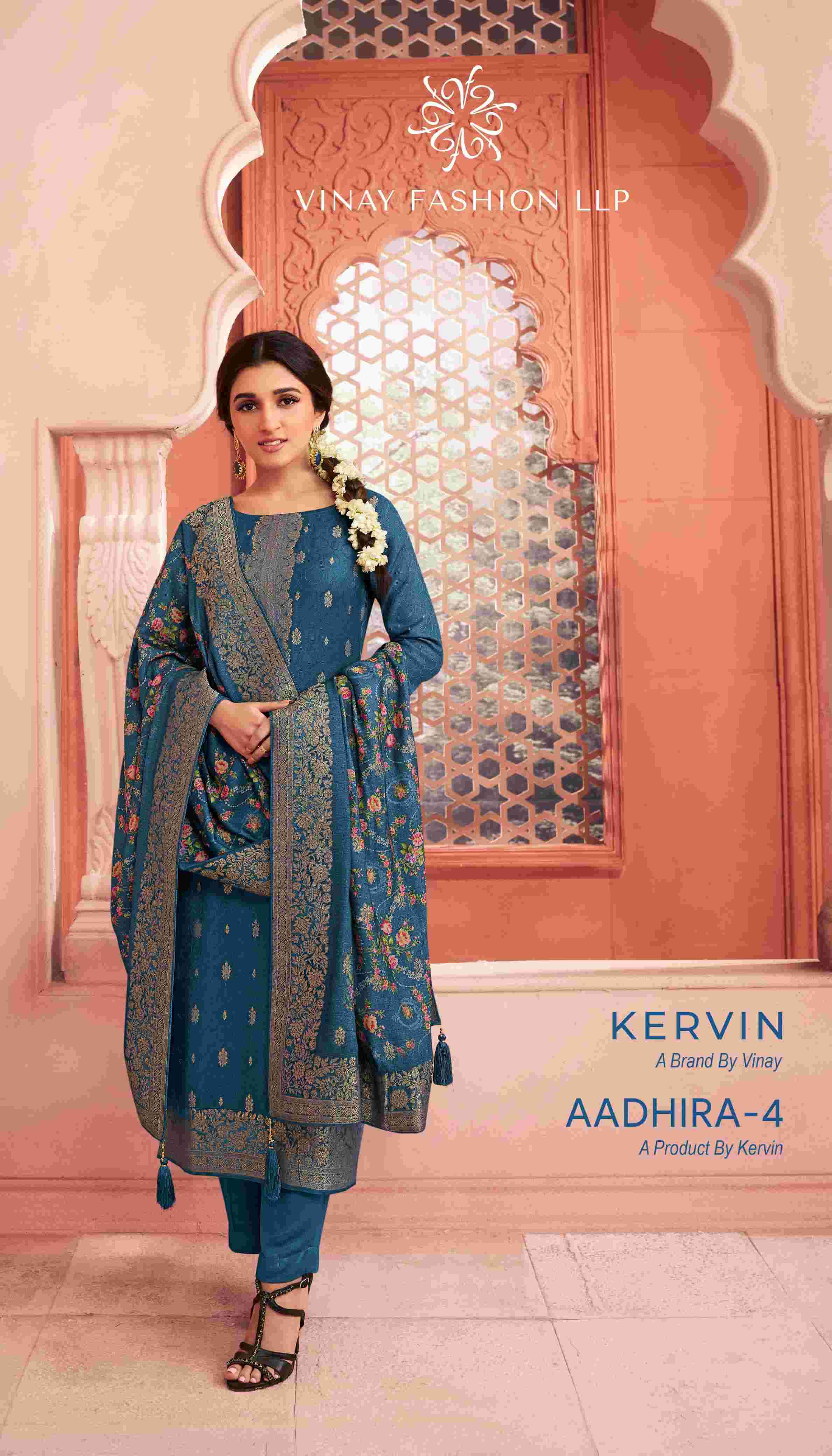 Vinay Fashion Kervin Aadhira Vol 4 Pashmina Jacquard Winter Wear Fancy Suits Suppliers