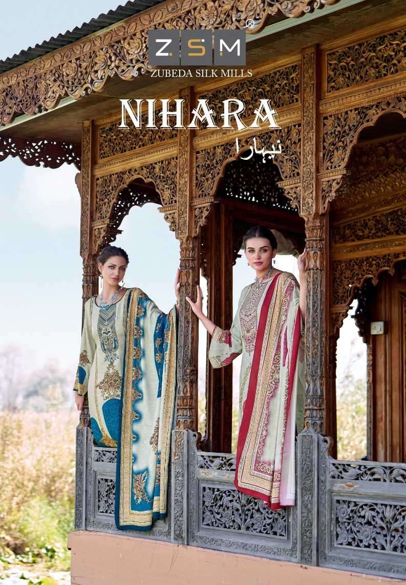ZSM Nihara Fancy Digital Print Exclusive Pashmina Suit Catalog Wholesaler 