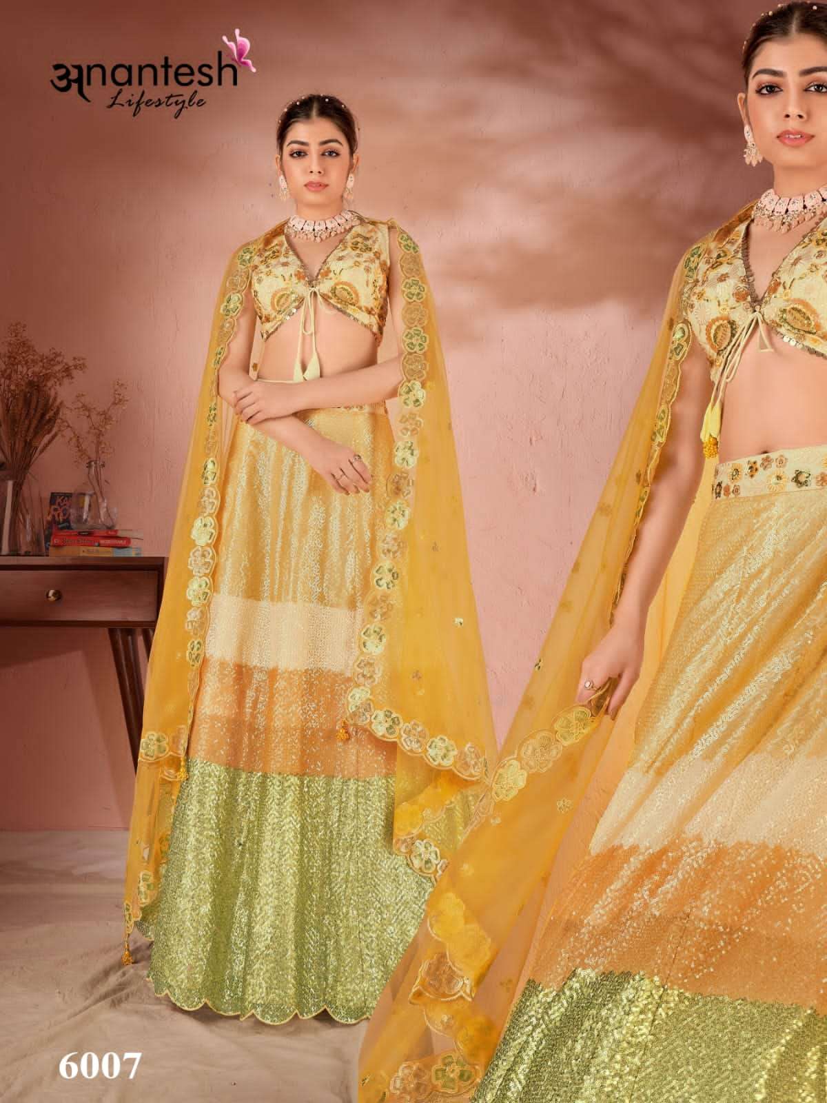 Anantesh Maharani Vol 2 6007 To 6011 Designer Partywear Lehenga New Designs