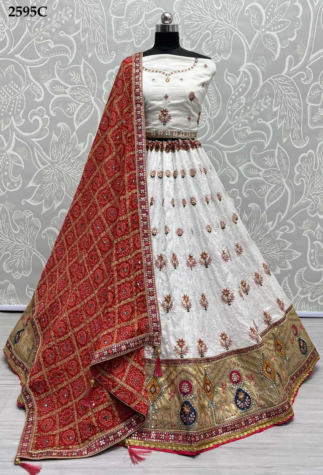 Anjani Art 2595 Colors Tradition Wear Wedding Function Lehenga Choli
