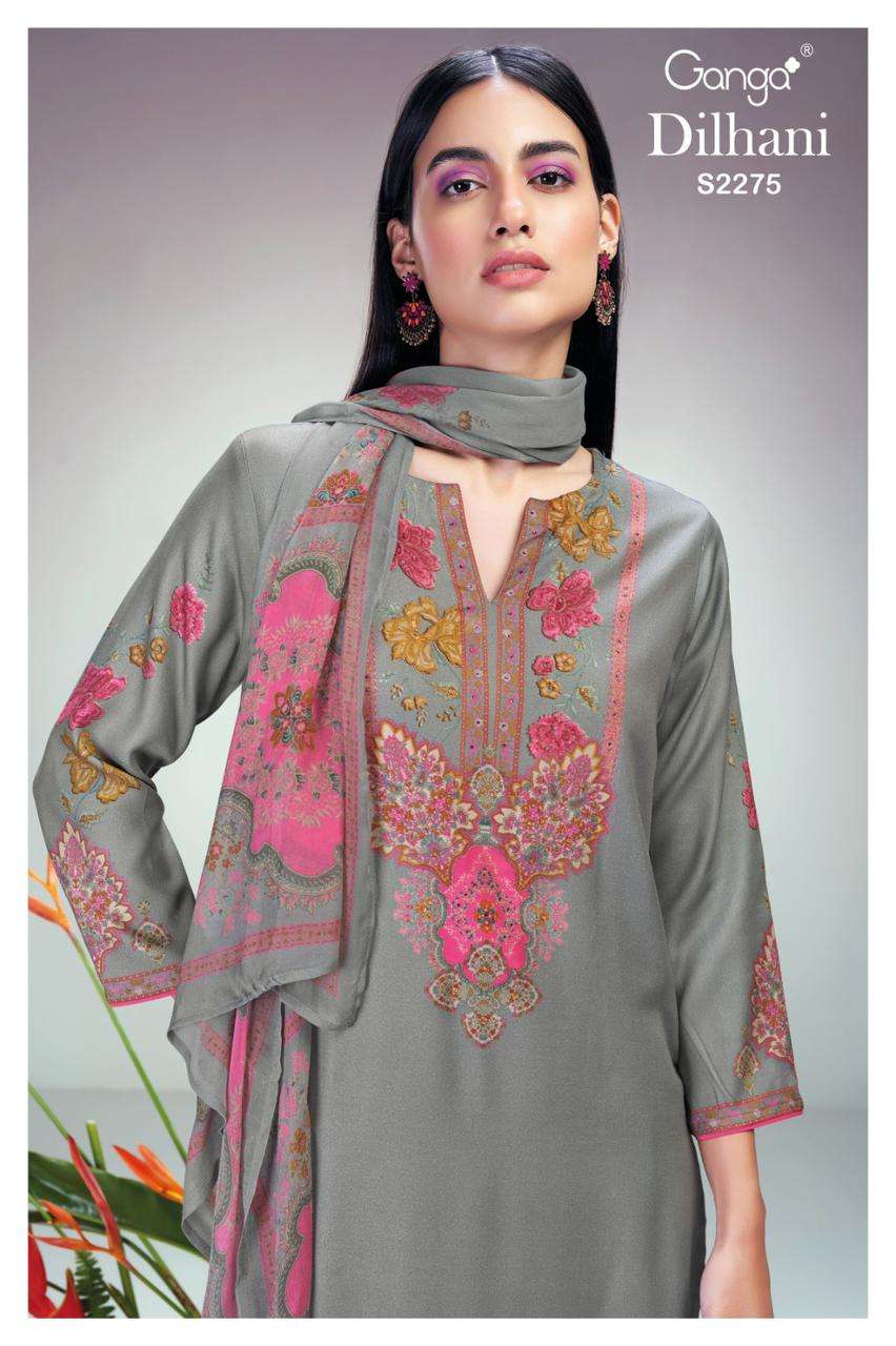 Ganga Dilhani 2275 Exclusive Winter Collection Suit Catalog Dealers