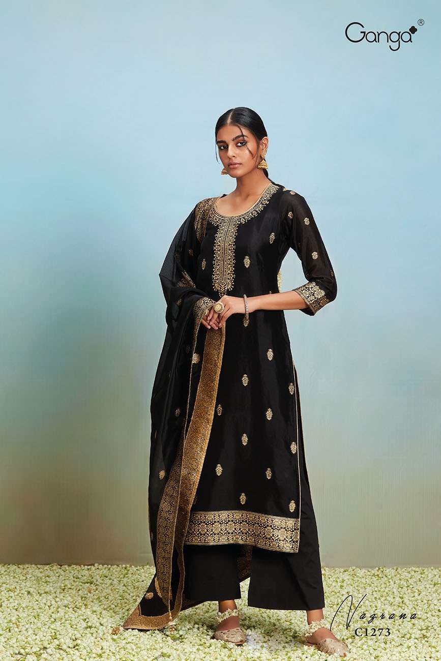Ganga Nazrana 1273 Fancy Silk Wedding Collection Dress 