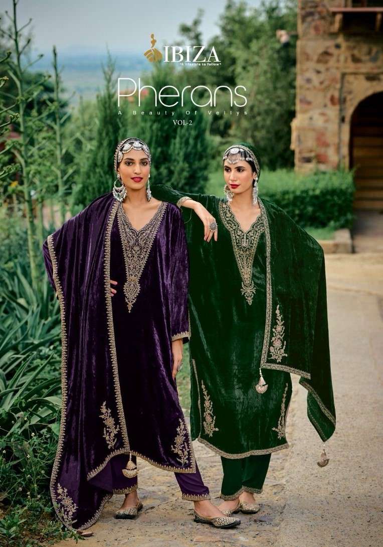 Ibiza Pherans Vol 2 Latest Designs Velvet Wedding Collection Dress New Designs
