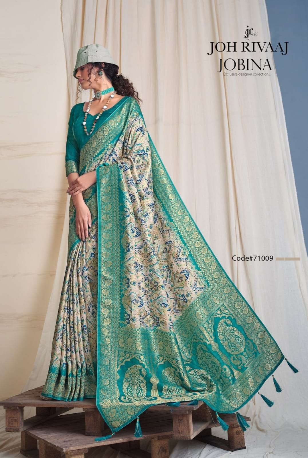 Joh Rivaaj Jobina 71001 To 71009 Fancy Dola Silk Wedding Wear Saree New Arrivals