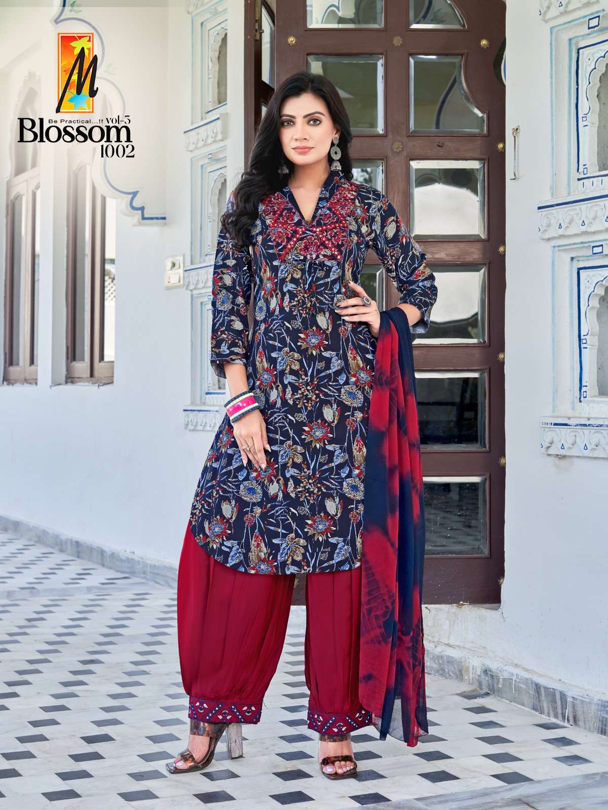 Master Blossom Vol 3 New Designs Readymade Afghani Suit Catalog Suppliers
