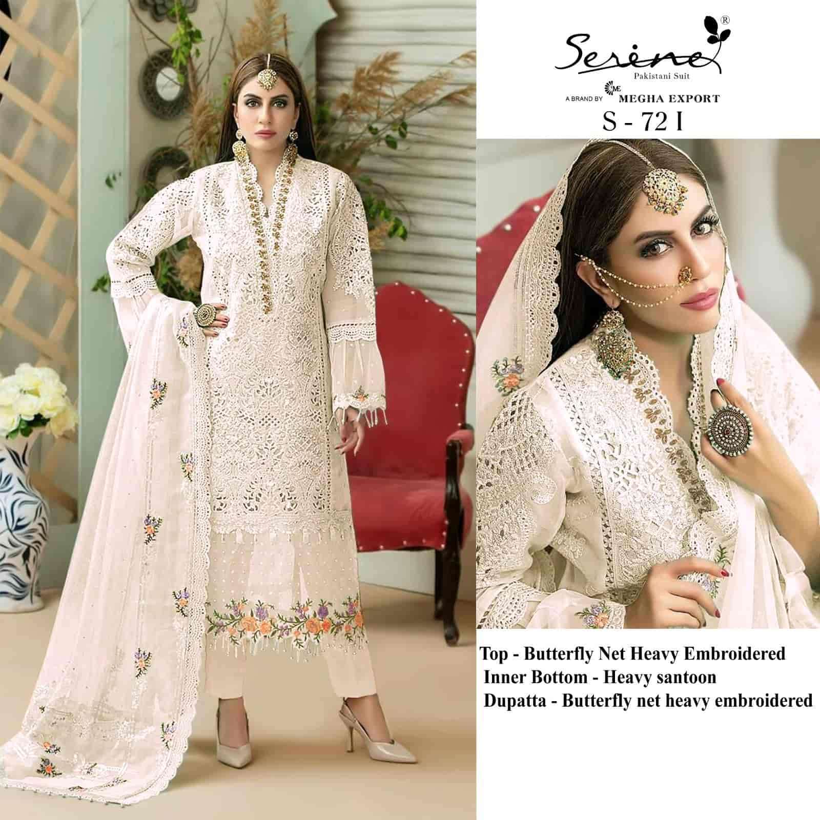 Megha Export S 72 Colors Pakistani Fancy Designer Style Festive Wear Suit Wholesalers