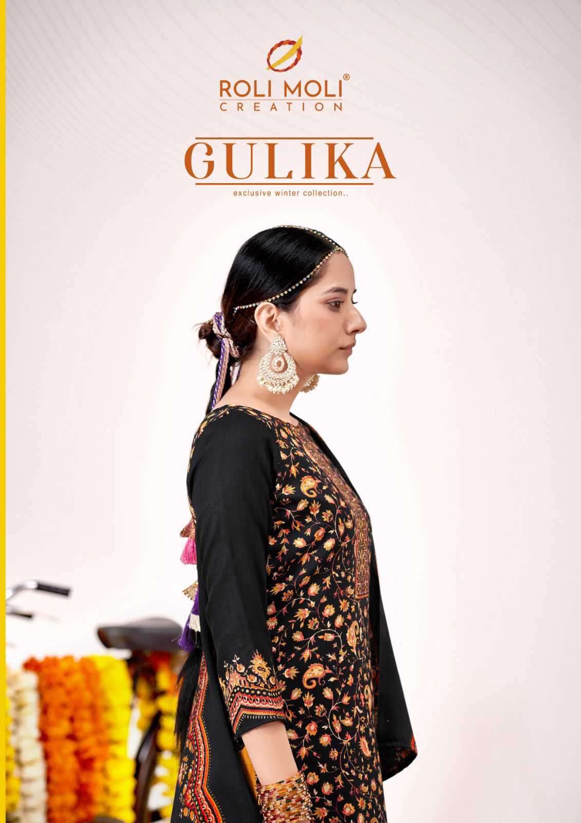 Roli Moli Gulika Fancy Pashmina Exclusive Ladies Suit Catalog Wholesalers