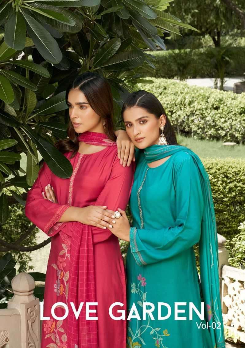 Rupali Fashion Love Garden Vol 2 Designer Print Muslin Exclusive Suit Catalog Exporter