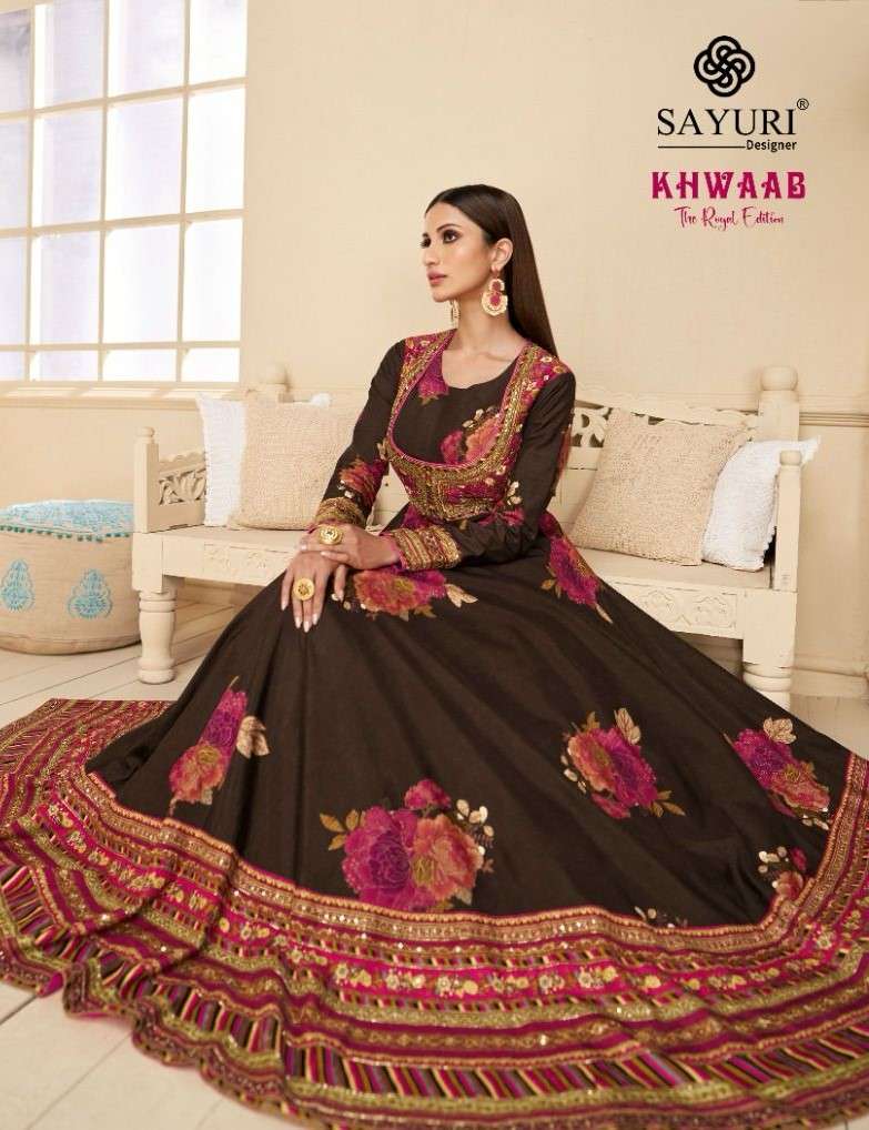 Sayuri Khwaab Latest Designer Gown Partywear Collection New Arrivals