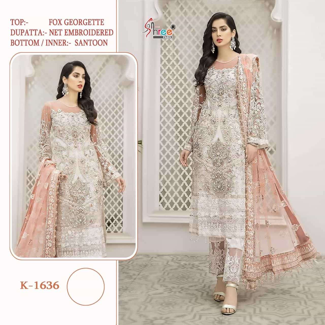Shree Fabs K 1636 Exclusive Heavy Designer Style Pakistani Salwar Suit Collection