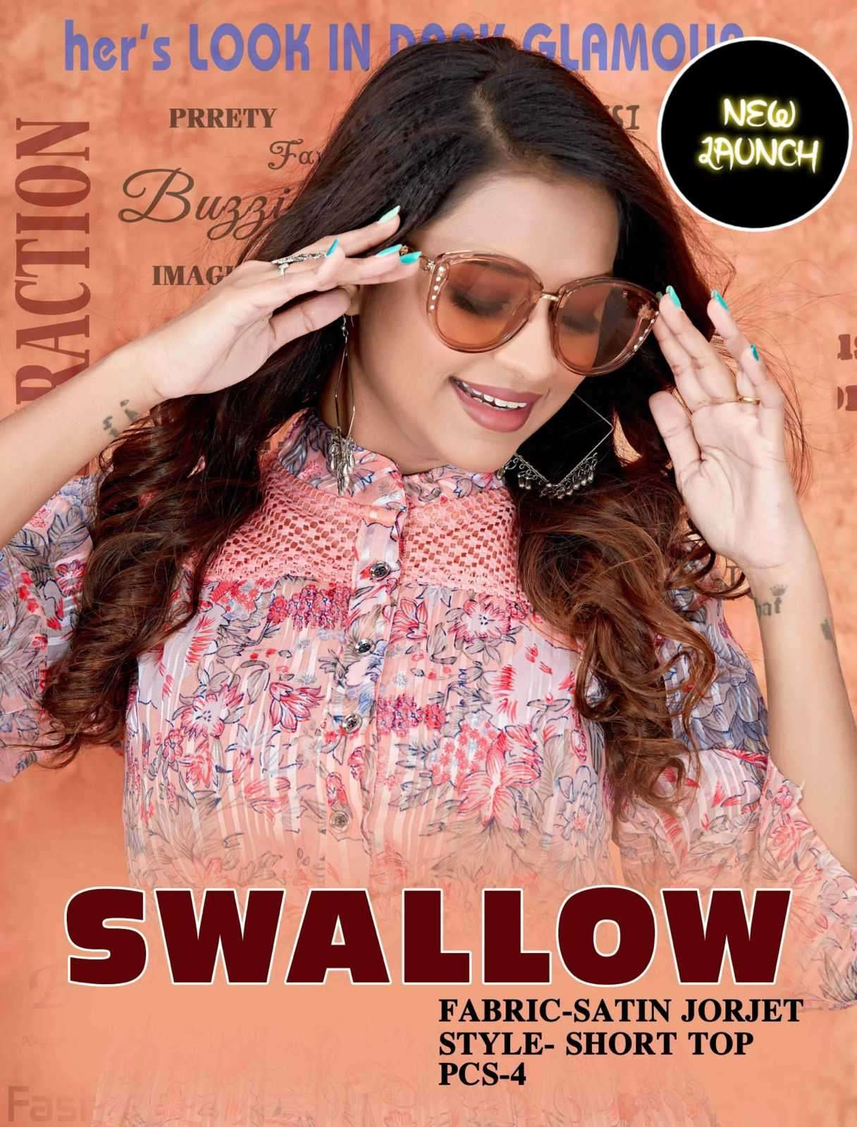 Trendy Swallow Ethnic Wear Western Short Tops New Collection