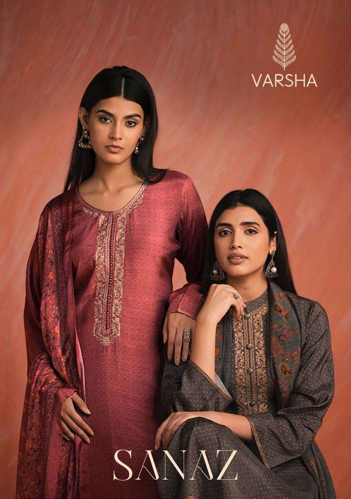 Varsha Ehrum Sanaz Winter Wear Exclusive Branded Ladies Suit Suppliers