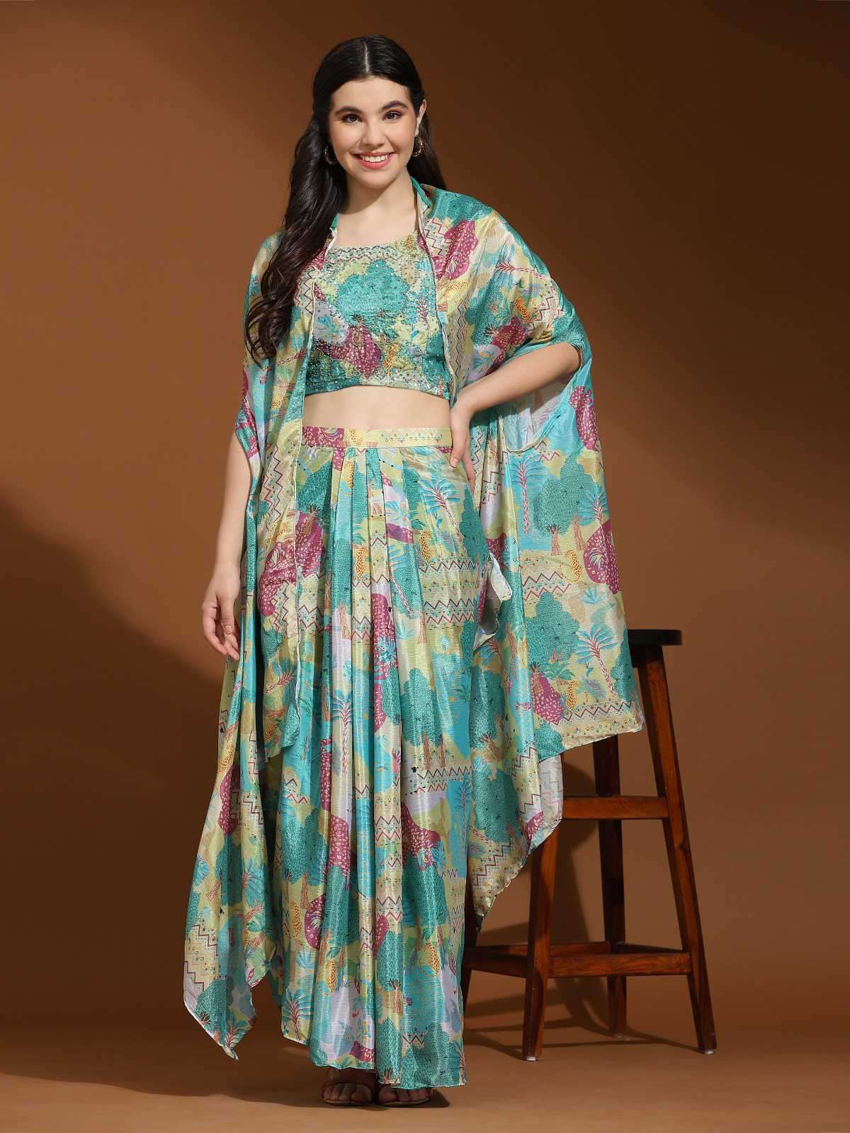 Amoha Trends C 342 Designer Indo Western Dress Partywear Collection