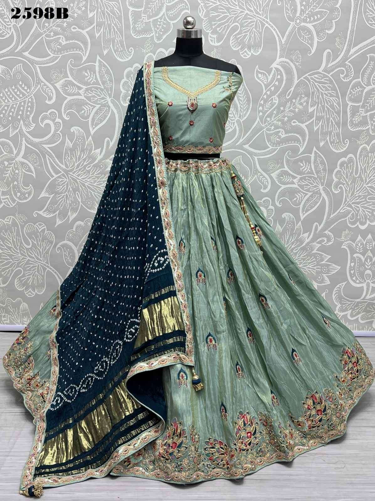 Anjani Art 2598 Colors Designer Silk Wedding Collection Lehenga Choli