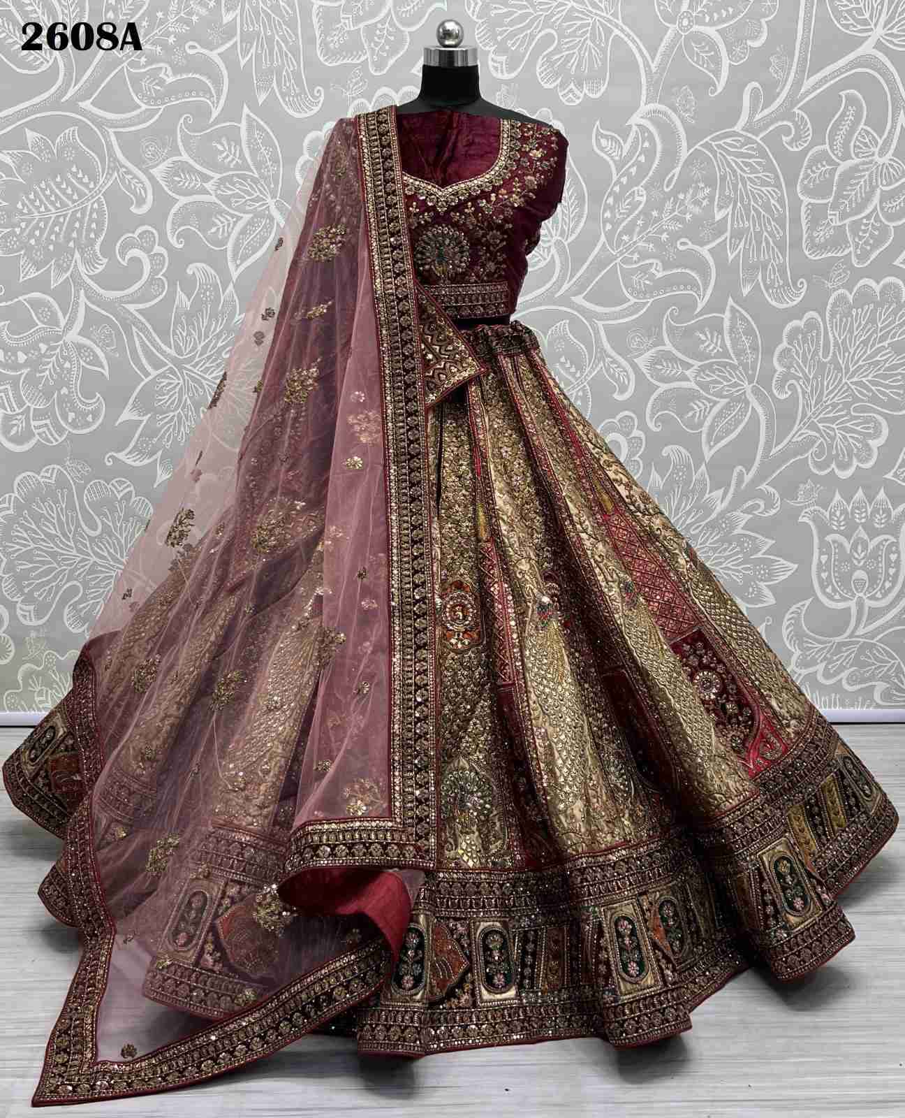Anjani Art 2608 Colors Bridal Wear Designer Lehenga Choli Heavy Collection