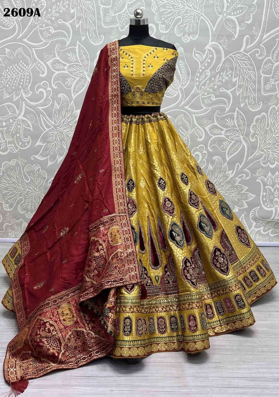 Anjani Art 2609 Colors Designer Banarasi Style Dulhan Lehenga New Collection
