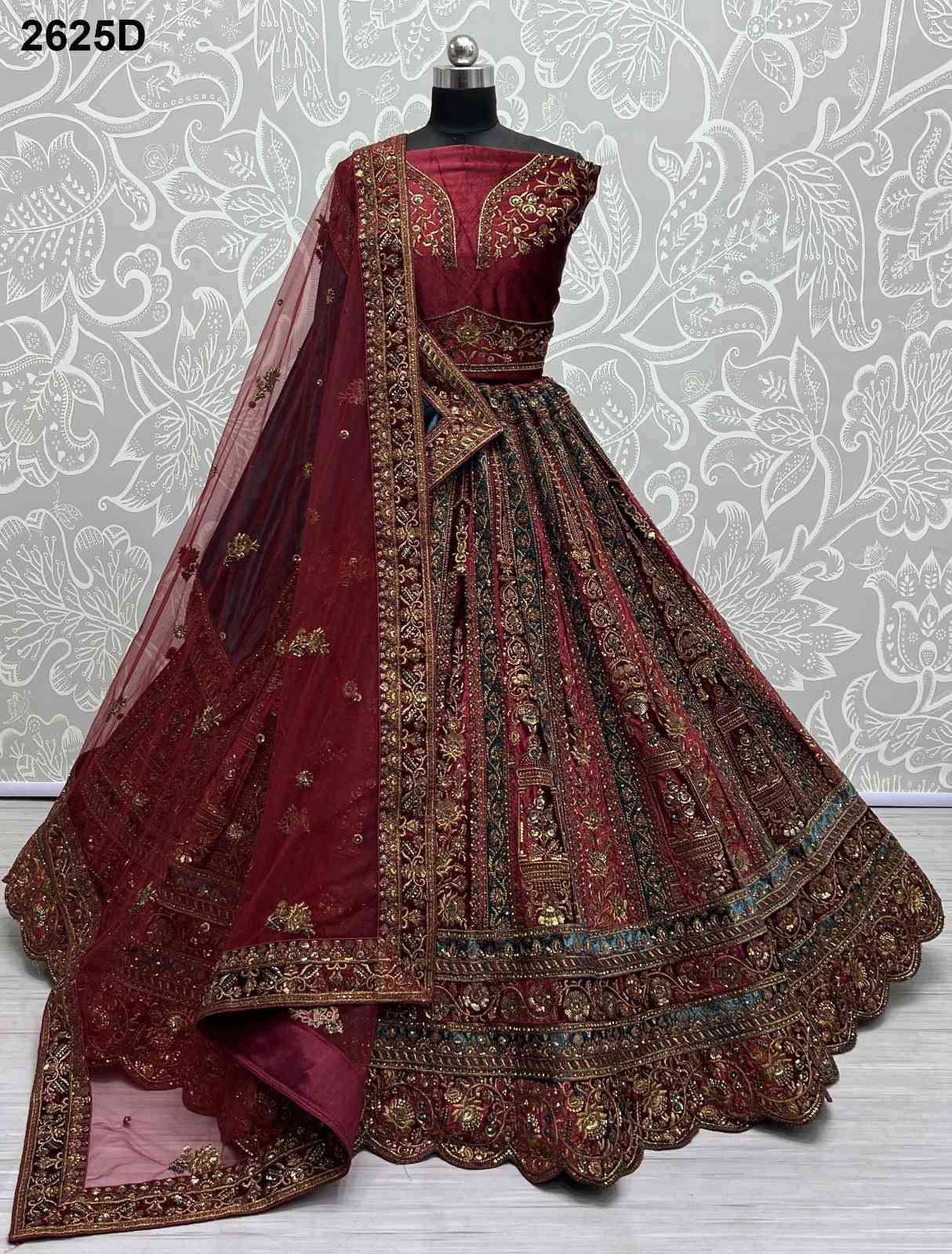 Anjani Art 2625 Colors Latest New Designer Bridal Wear Lehenga Choli