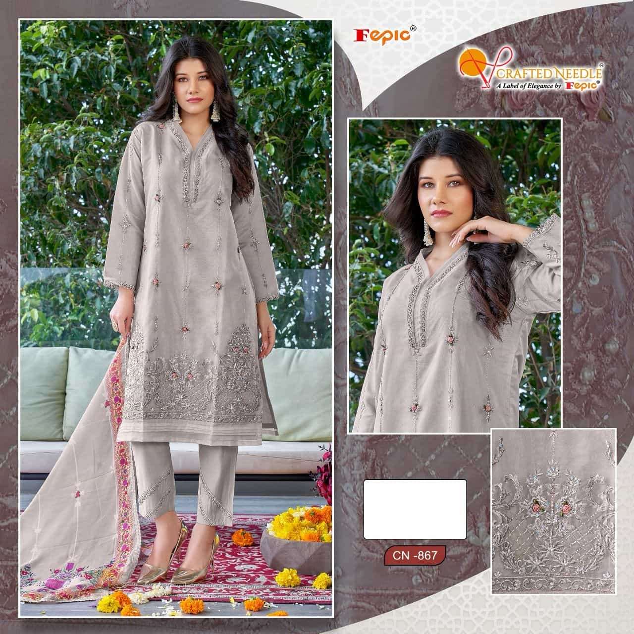 Crafted Needle CN 867 By Fepic Fancy Latest New Designer Pakistani Readymade Collection
