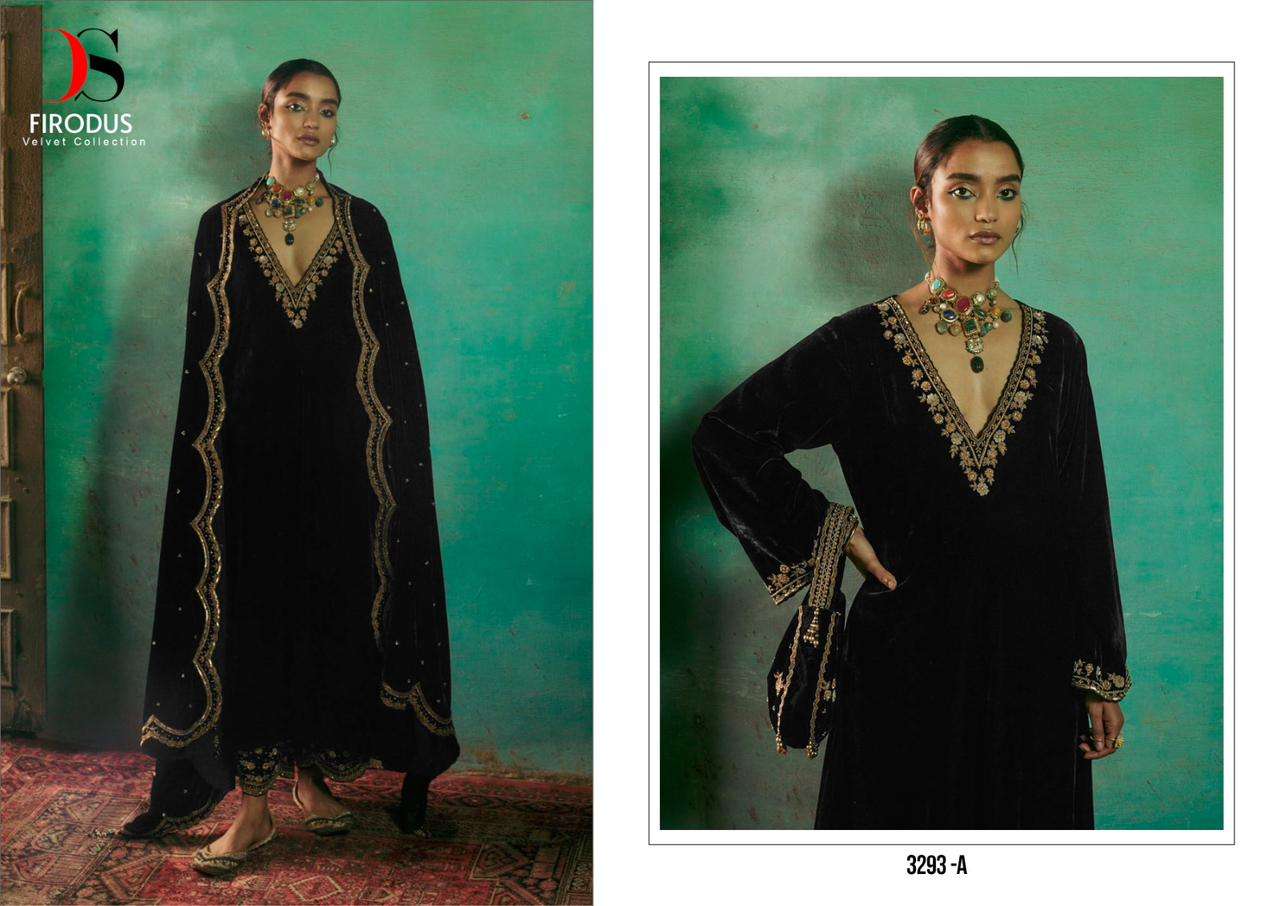 Deepsy 3293 Colors Pakistani Festive Wear Style Designer Velvet Suit Wholesalers