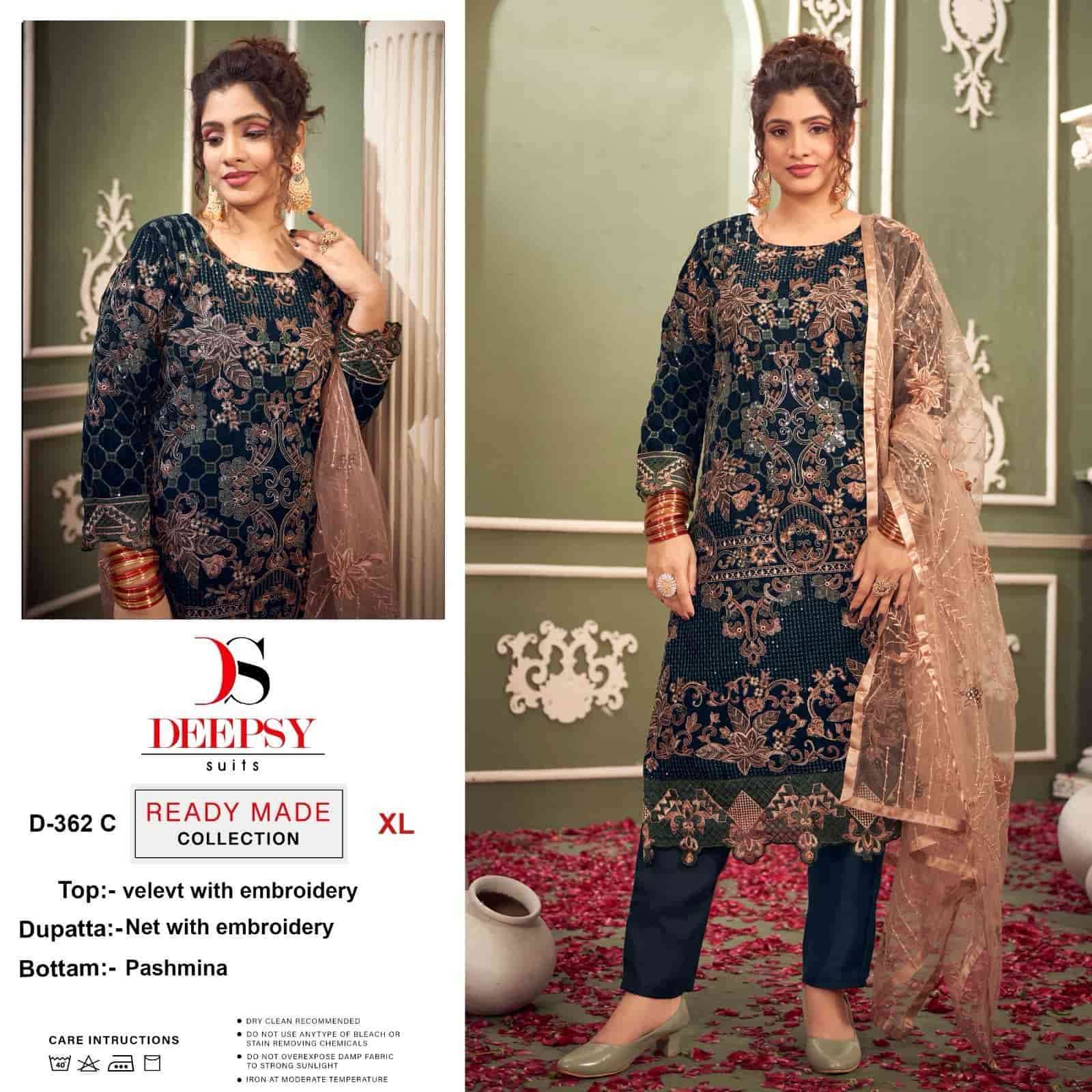 Deepsy D 362 C Party Wear Style Heavy Pakistani Designer Salwar Suit Exporter