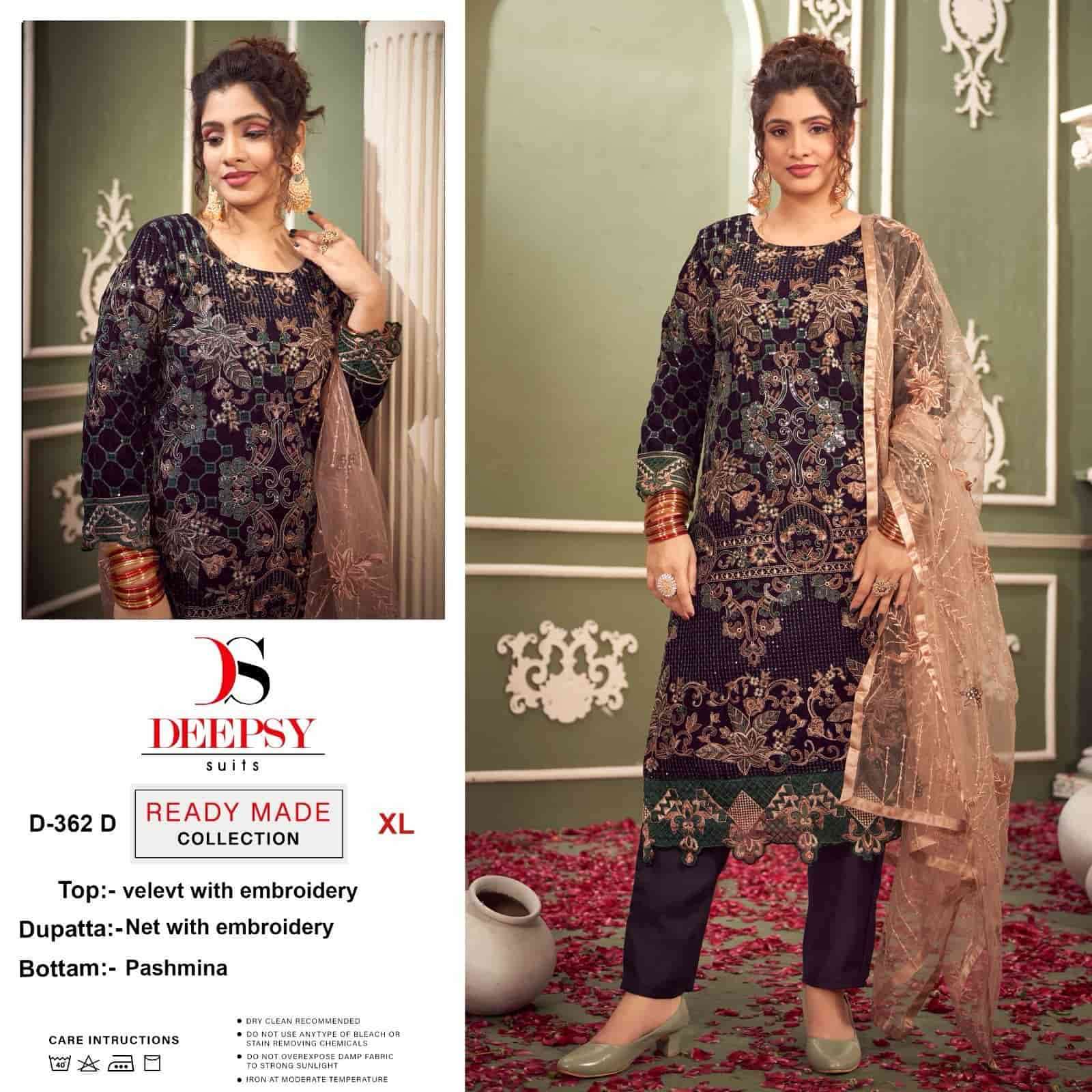 Deepsy D 362 D Pakistani Style Latest Designer Festive Wear Salwar Suit Wholesaler