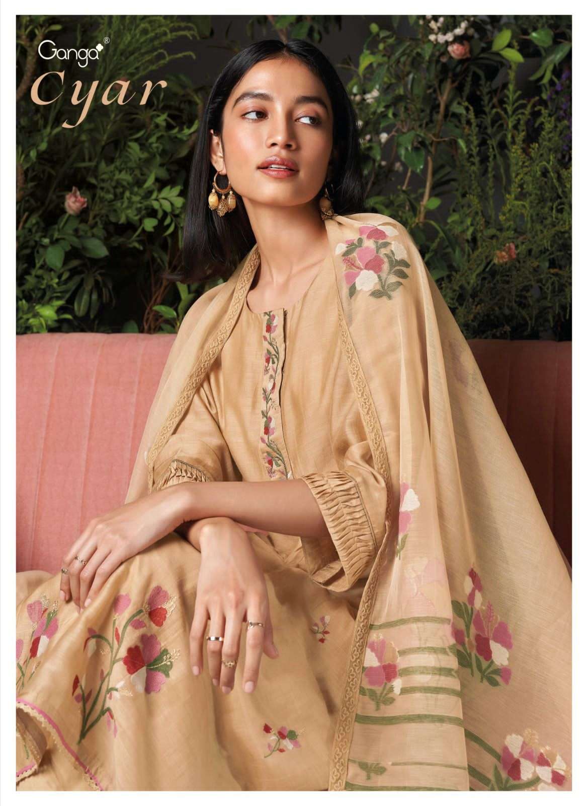 Ganga Cyar Hit Designs Fancy Silk Branded Ladies Suit Festive Collection