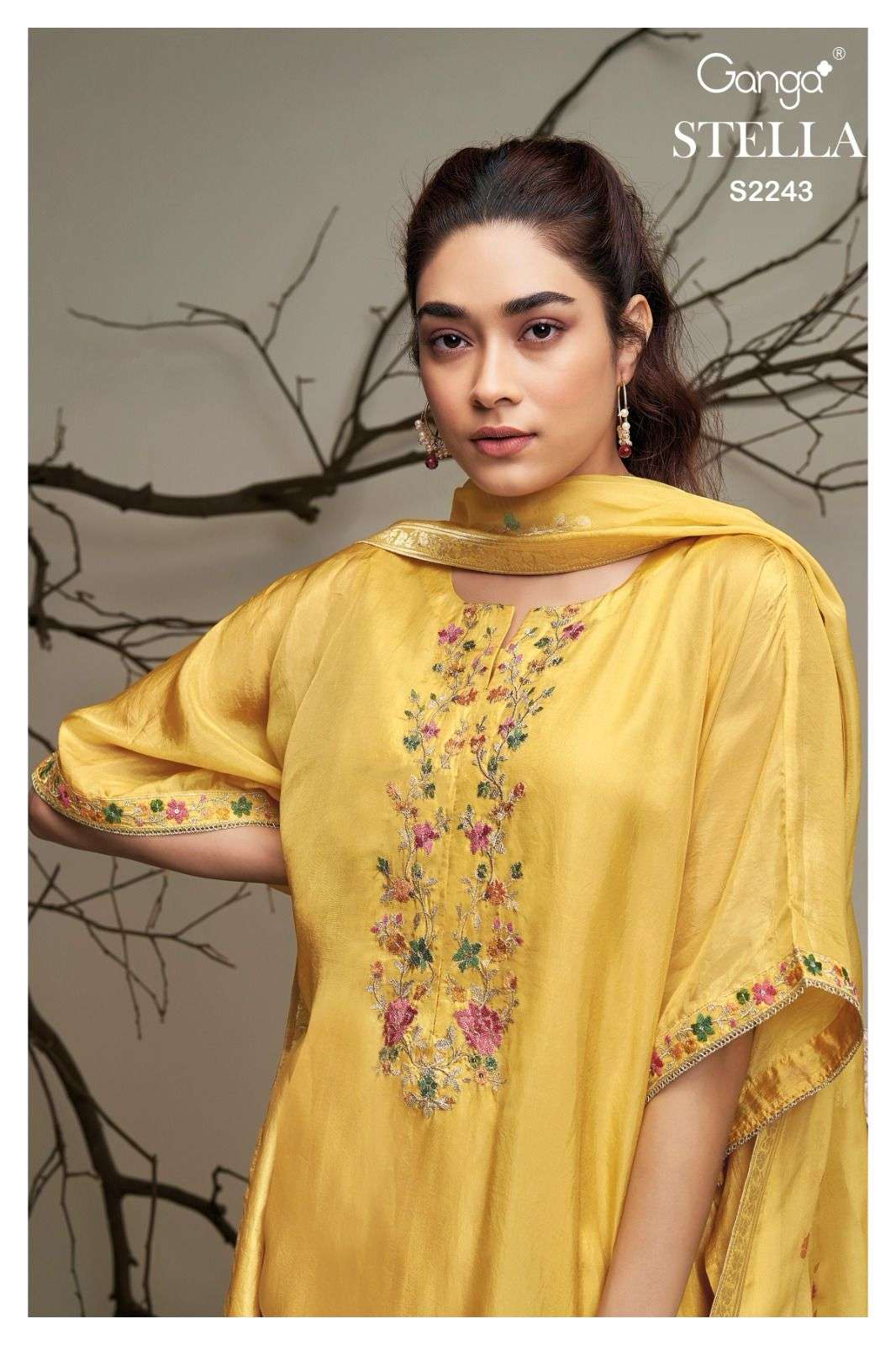 Ganga Stella 2243 New Designs Silk Festival Style Branded Ladies Suit Exporters