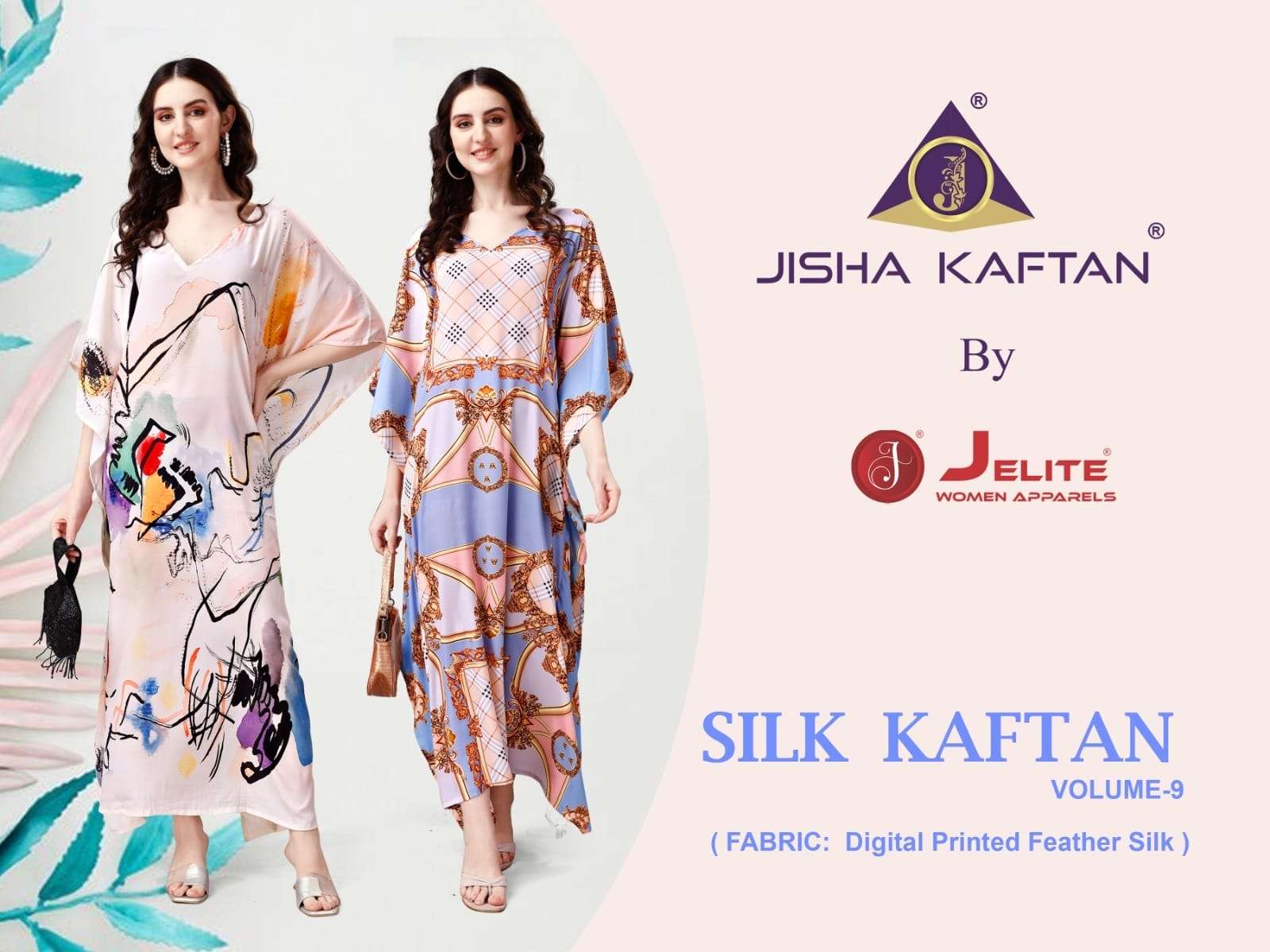 Jisha Kaftan Silk Kaftan Vol 9 Fancy Silk Casual Wear Long Kaftan Online Collection