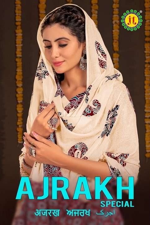 Jt Textile Ajrakh Vol 1 Printed Pure Cotton Dress Material Online Sales Suppliers 