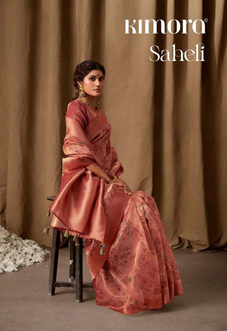 Kimora Saheli 2110 To 2118 Festive Wear Style Designer Silk Saree Catalog Collection