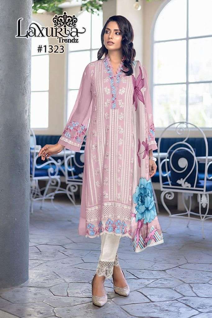 Laxuria Trends 1323 Fancy Designer Style Pakistani Readymade Suit Exporter