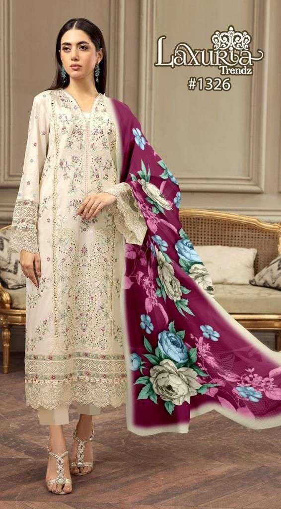 Laxuria Trends 1326 Fancy Designer Style Pakistani Readymade Suit Exporters