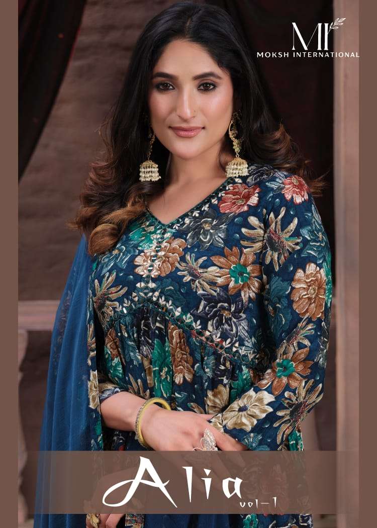 Moksh Alia Vol 1 Premium Designs Aaliya Stye Dress Festive Collection