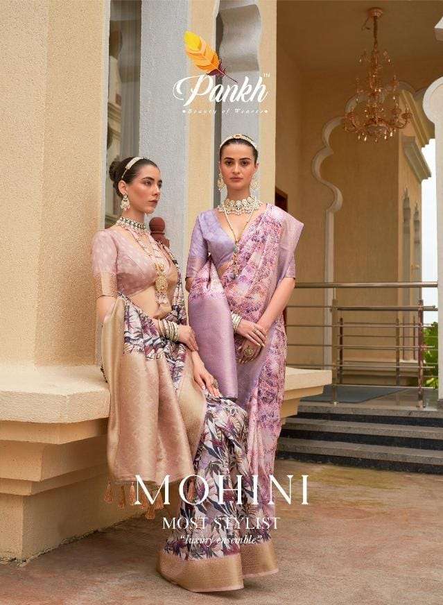 Pankh Mohini 7801 To 7808 Fancy Digital Print Traditional Saree Suppliers