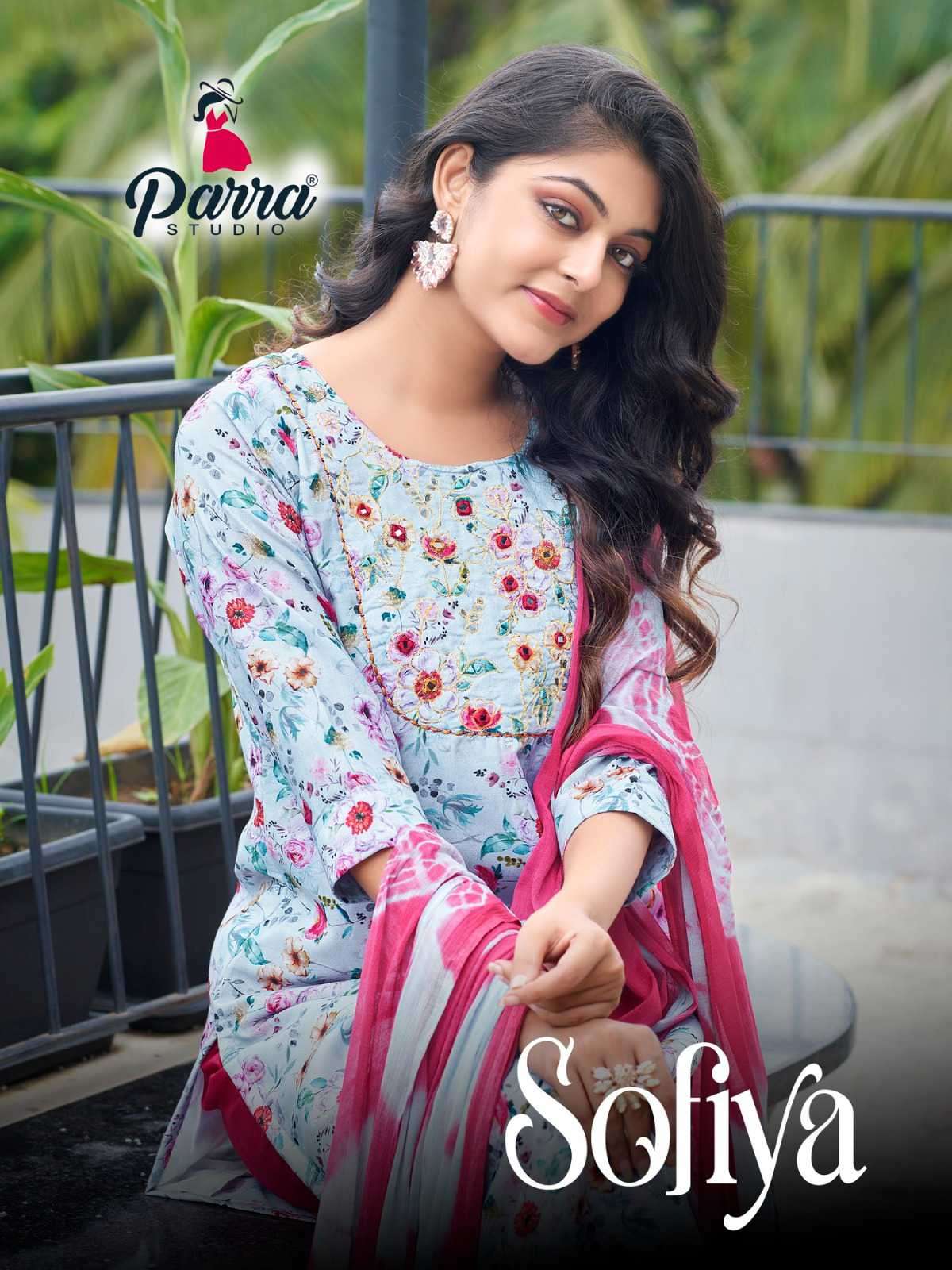 Parra Studio Sofiya Vol 1 Fancy Muslin Afghnai Suit Latest New Designs Outfit