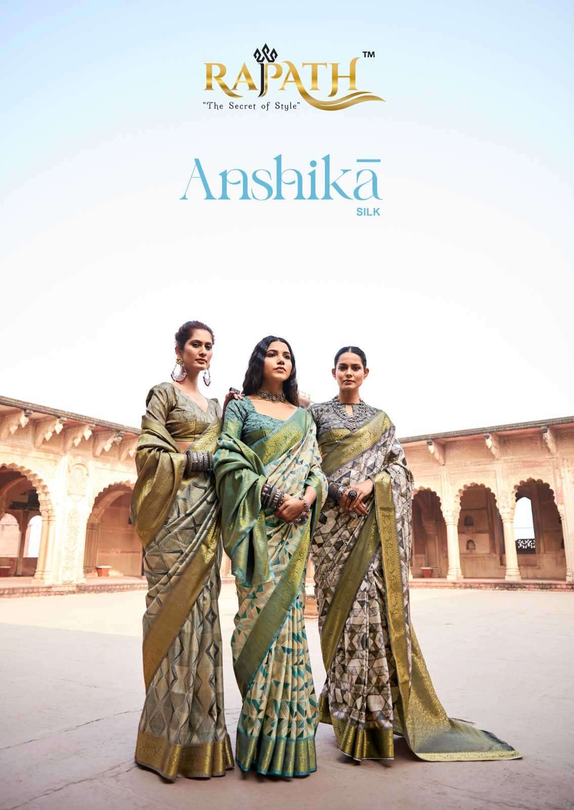 Rajpath Anshika Silk 240001 To 240008 Exclusive Wedding Wear Saree Suppliers