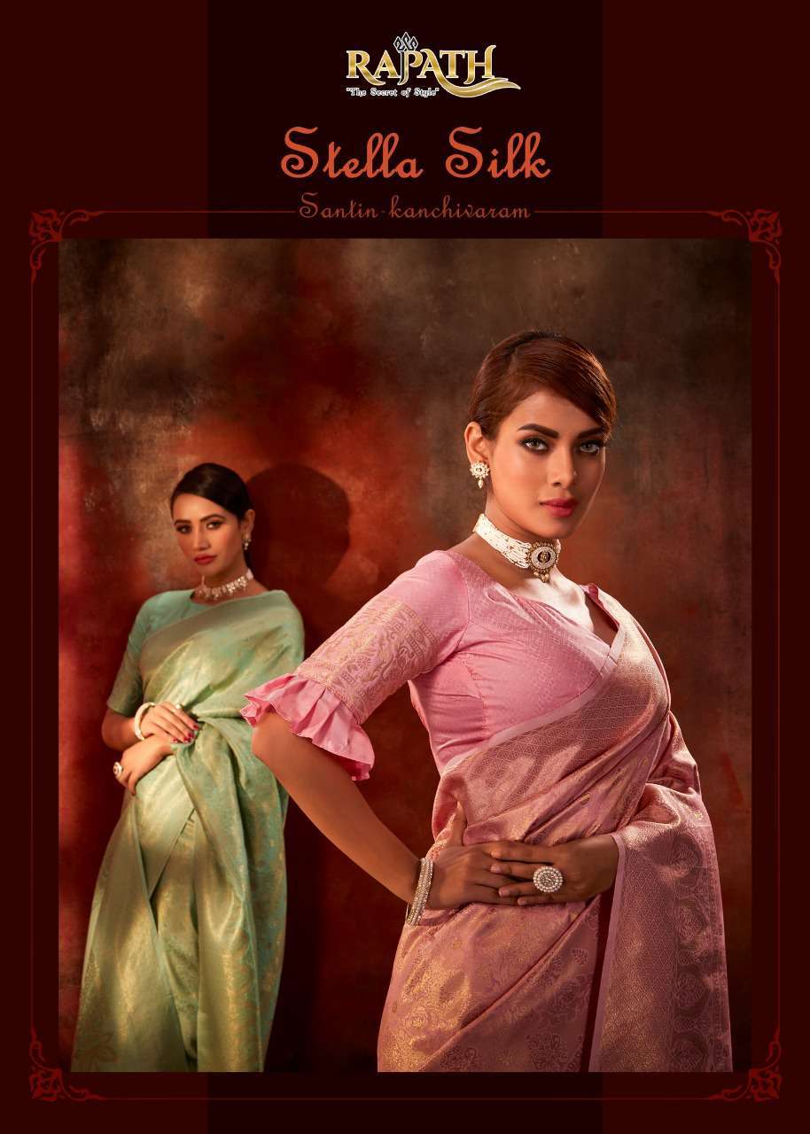 Rajpath Stella Silk 94001 To 94006 Fancy Silk Traditional Wear Saree Branded Collection