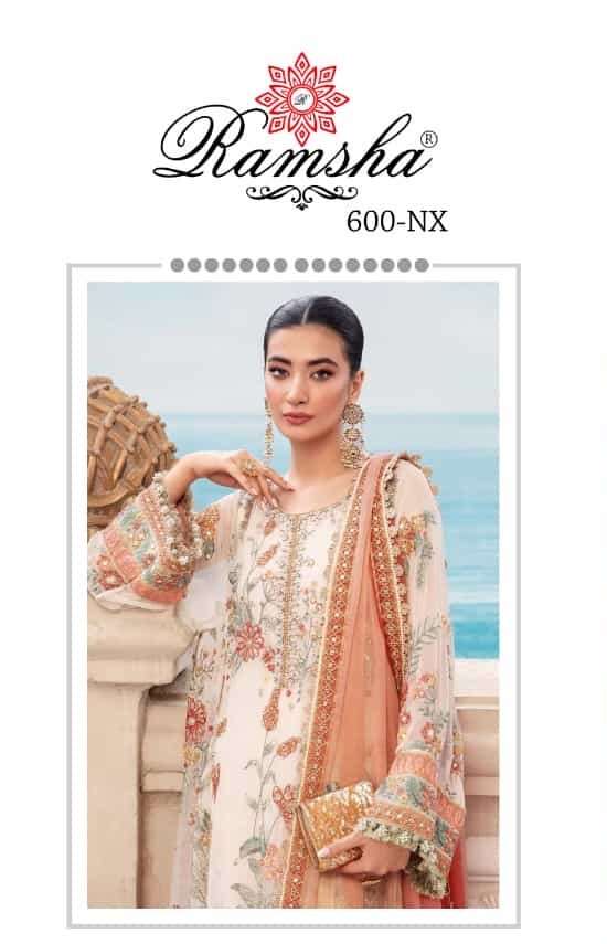 Ramsha R 600 Nx Festive Wear Style Designer Georgette Salwar Suit Wholesalers