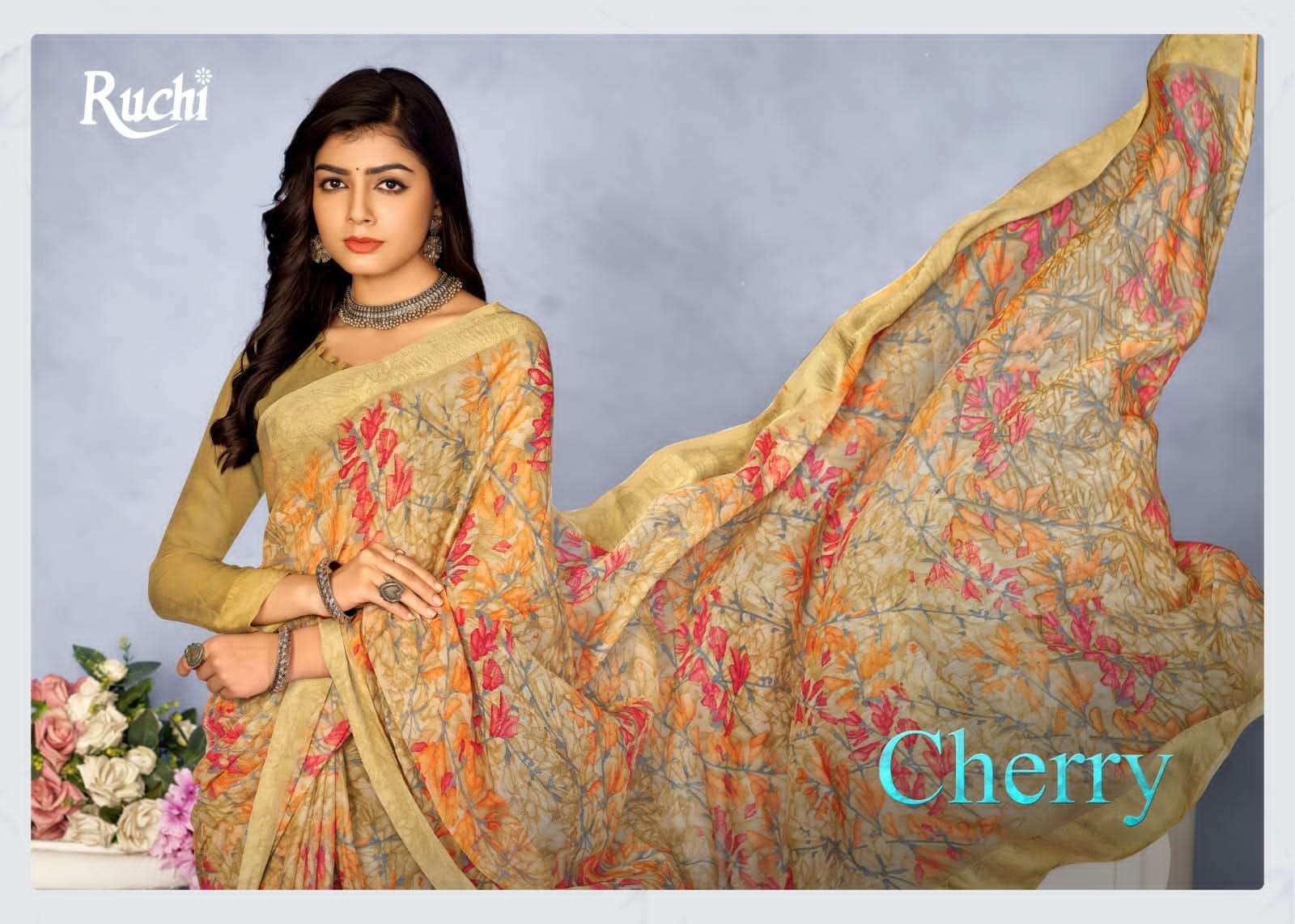 Ruchi Saree Cherry Vol 37 Printed Chiffon Exclusive Saree Wholesalers