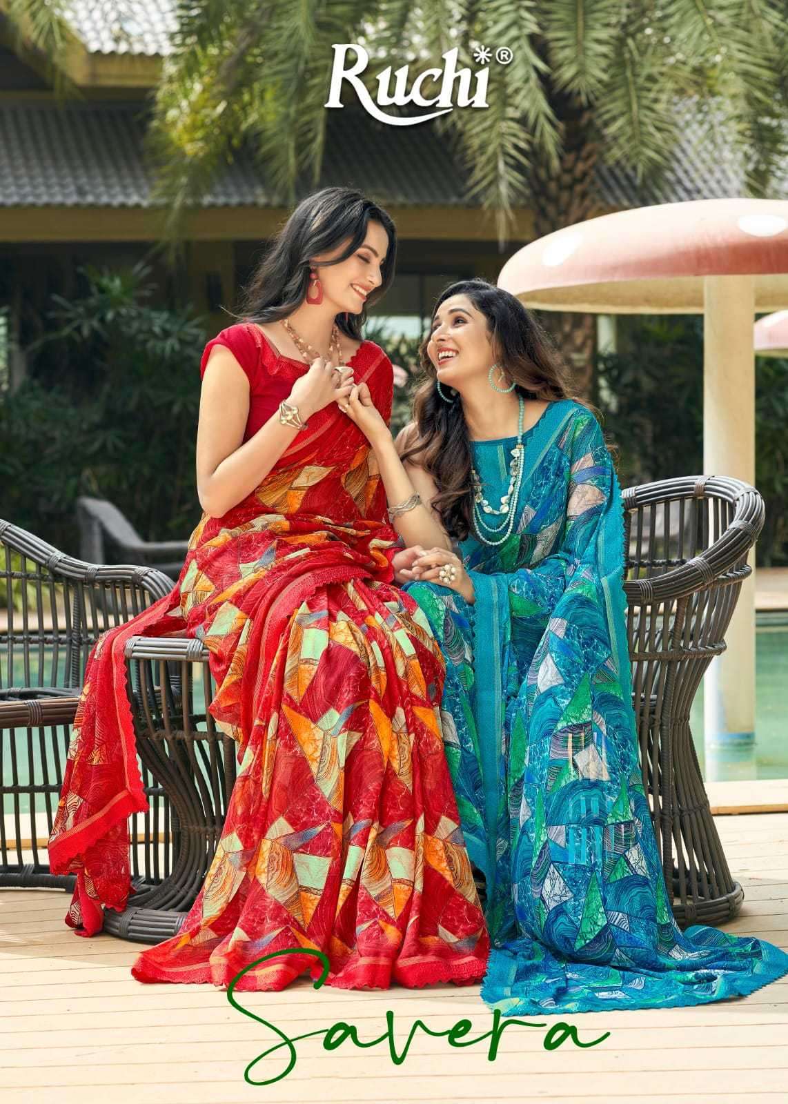 Ruchi Saree Savera Vol 8 Fancy Floral Designs Saree Online Collection