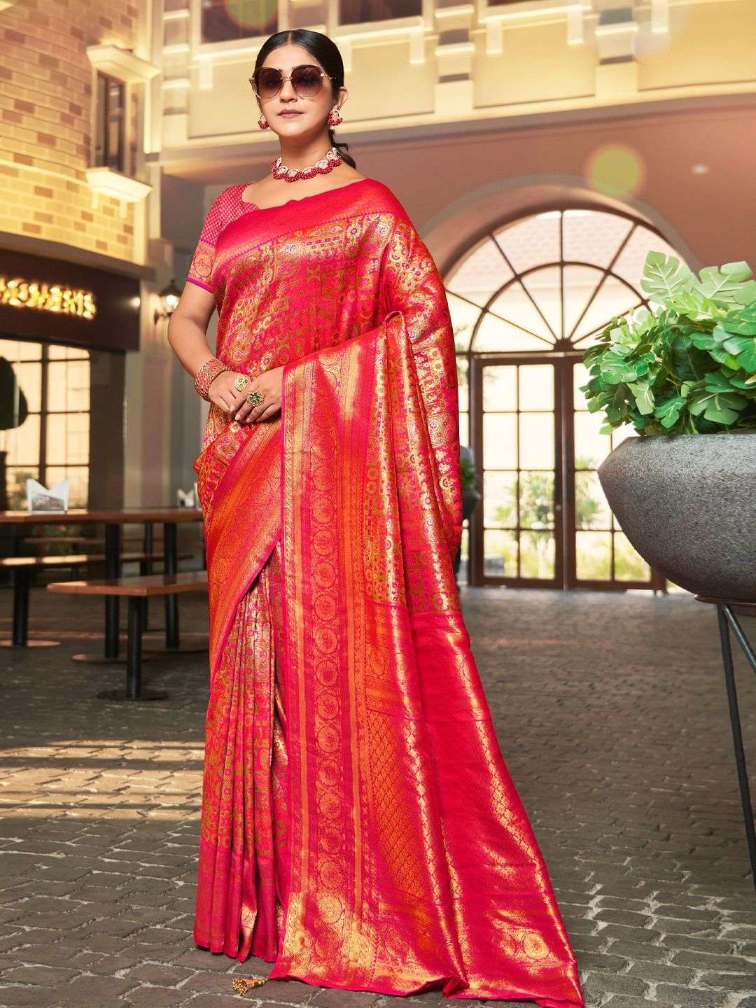 Sangam Vaibhavi Silk Vol 5 1001 To 1004 Designer Kanchiveram Silk Wedding Saree