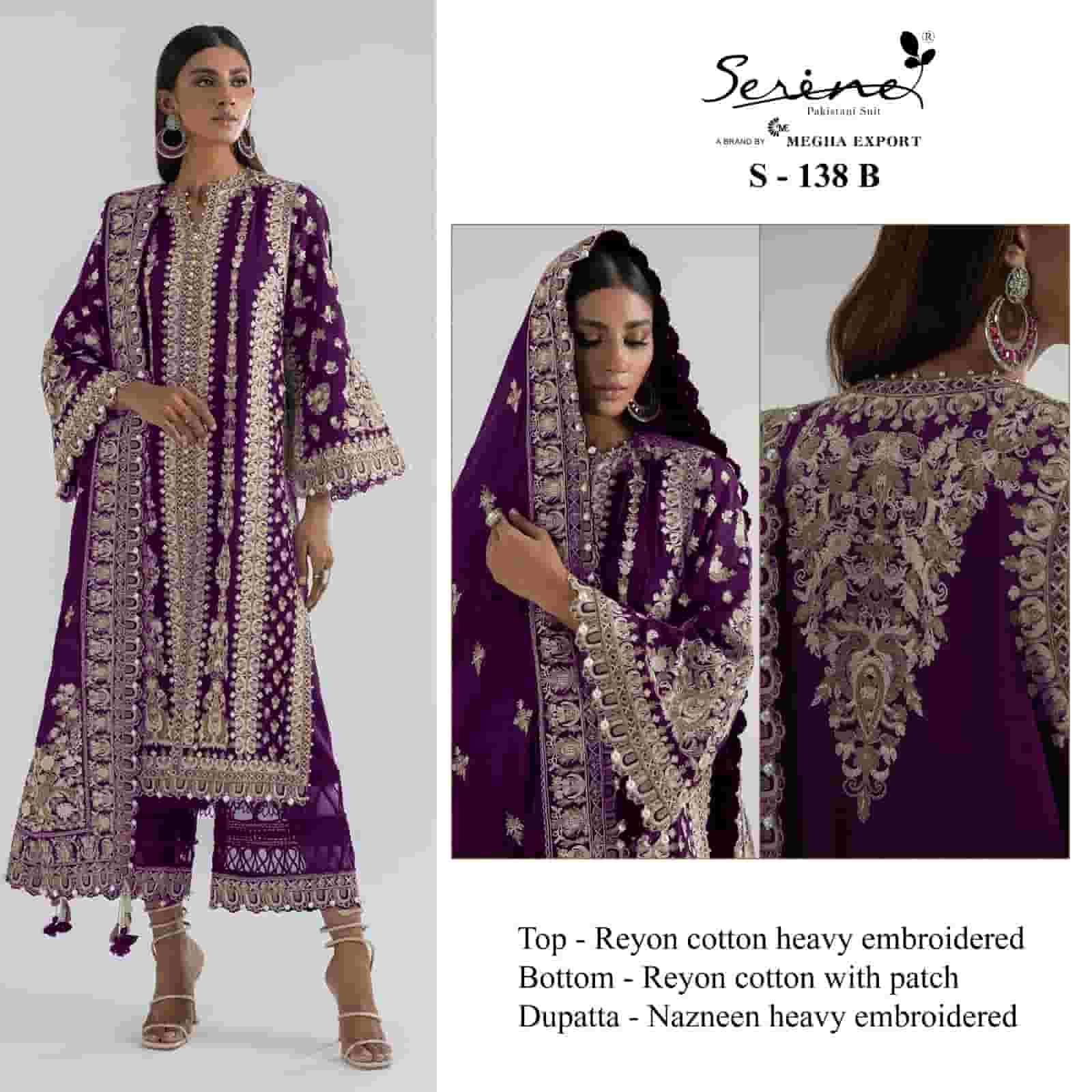 Serine S 138 B Pakistani Party Wear Style Latest Designer Salwar Suit Exporter