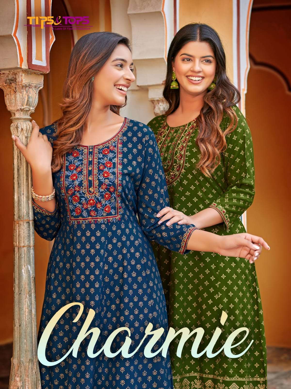 Tips And Tops Charmie Exclusive Fancy Kurti Gown Festive Wear Outfit