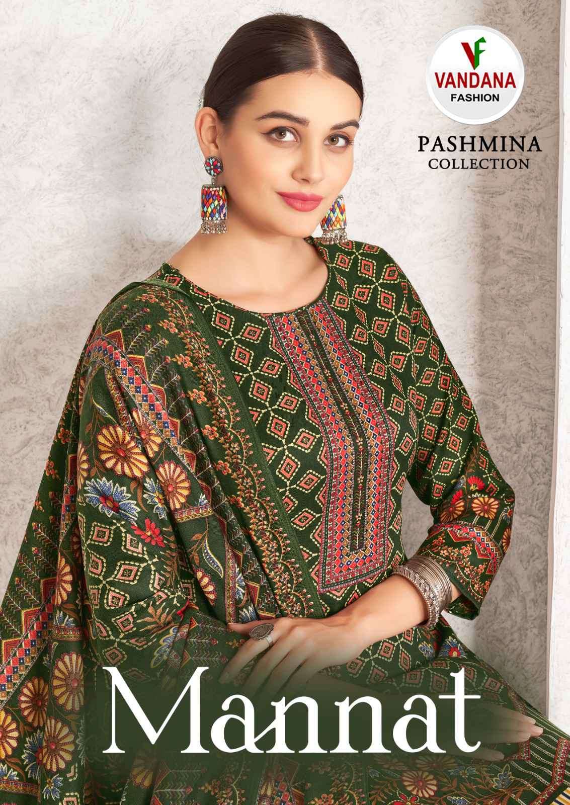 Vandana Fashion Mannat Digital Printed Pashmina Suit Wholesalers