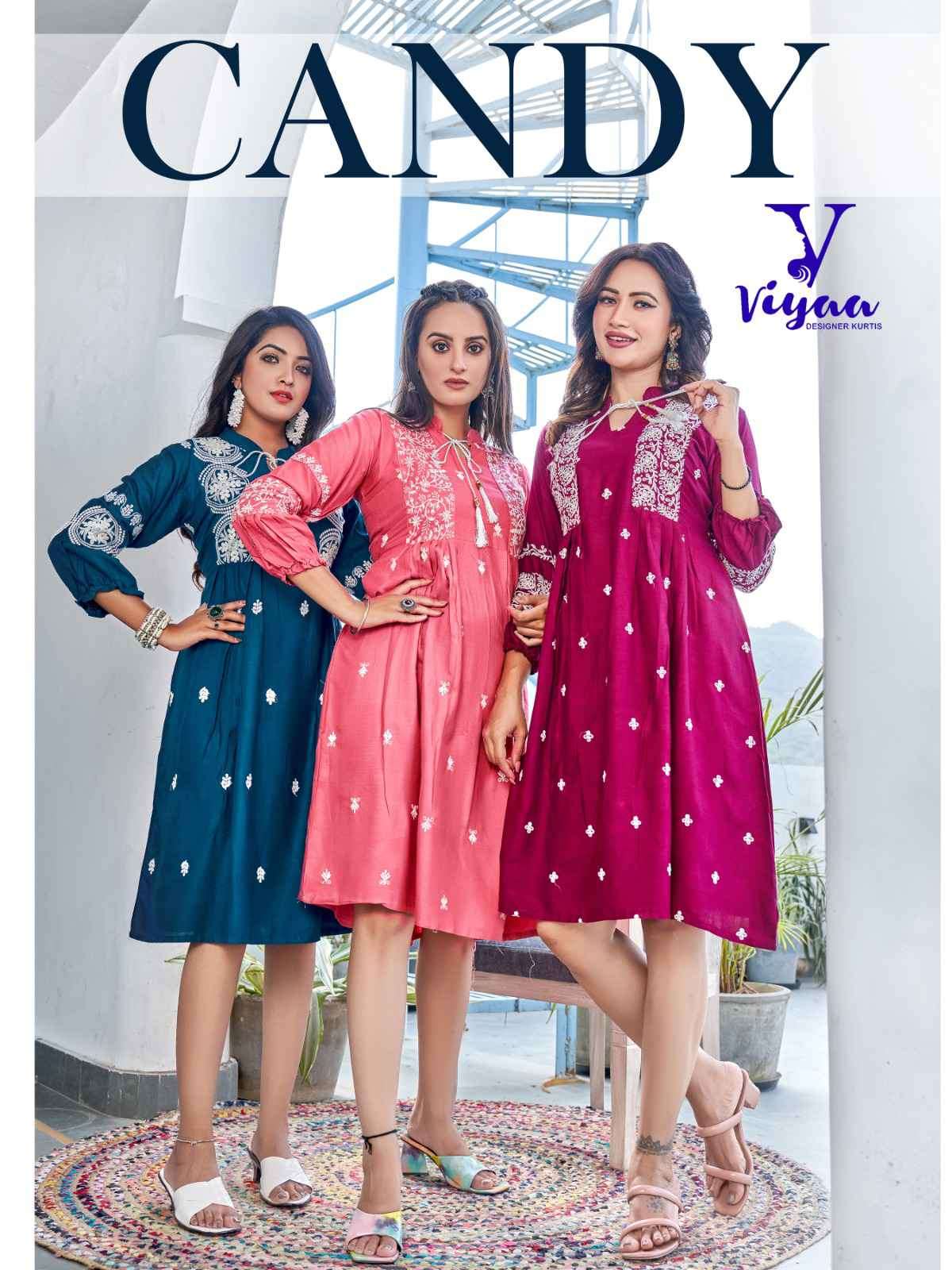 Viyaa Designer Candy Fancy Rayon Ethnic Wear Tops Exclusive Collection