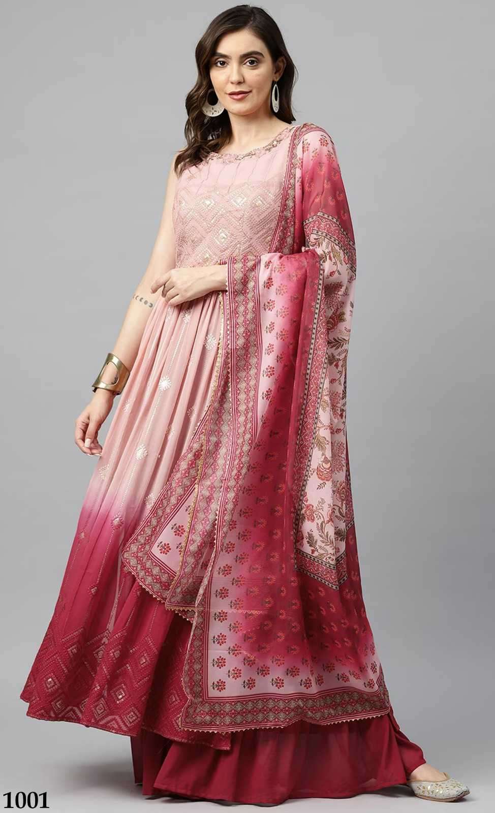 Alfaaz Faiza Latest Designer Sharara Style Dress Wedding Collection