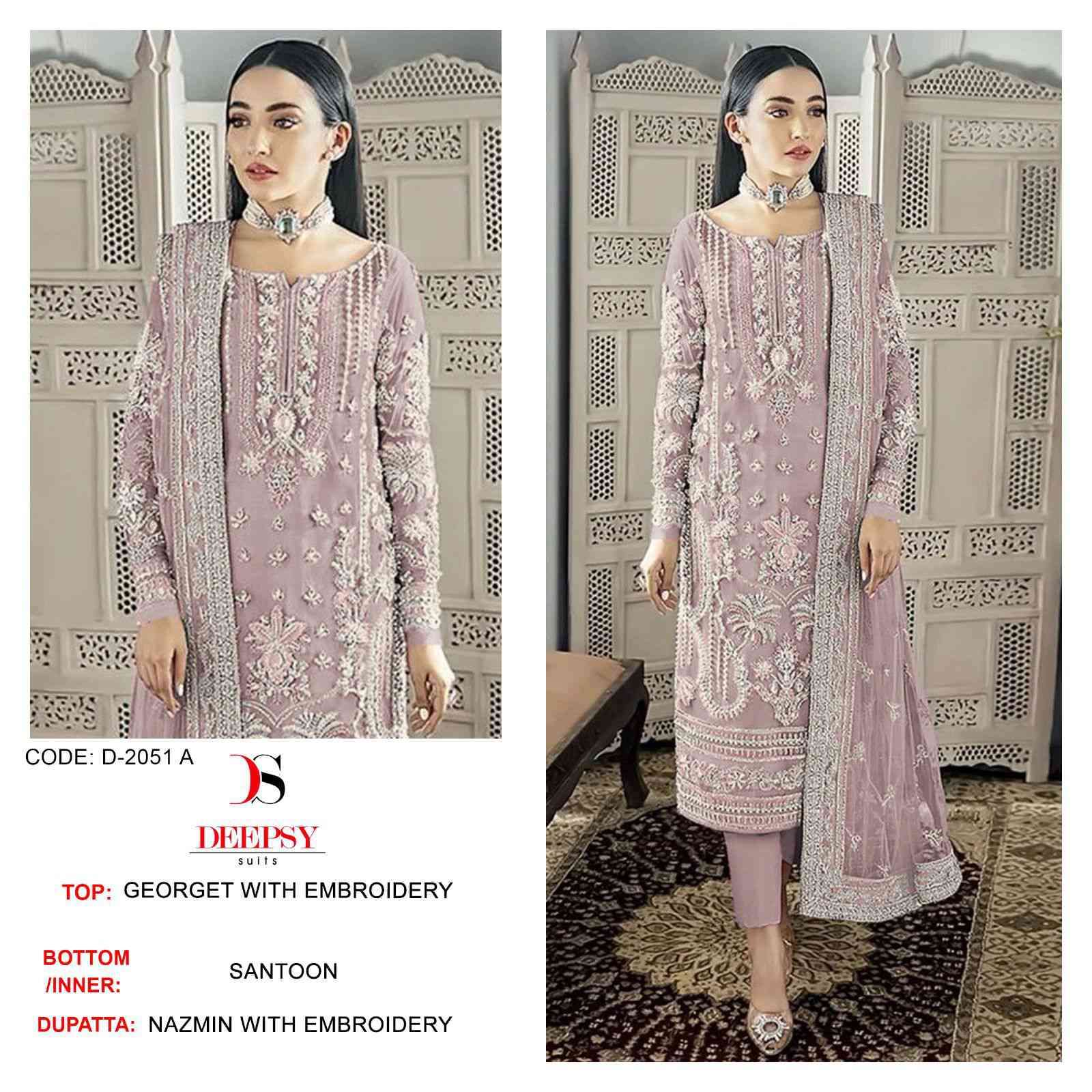 Deepsy D 2051 Colors Heavy Designer Pakistani Dress Dealers Latest Collection